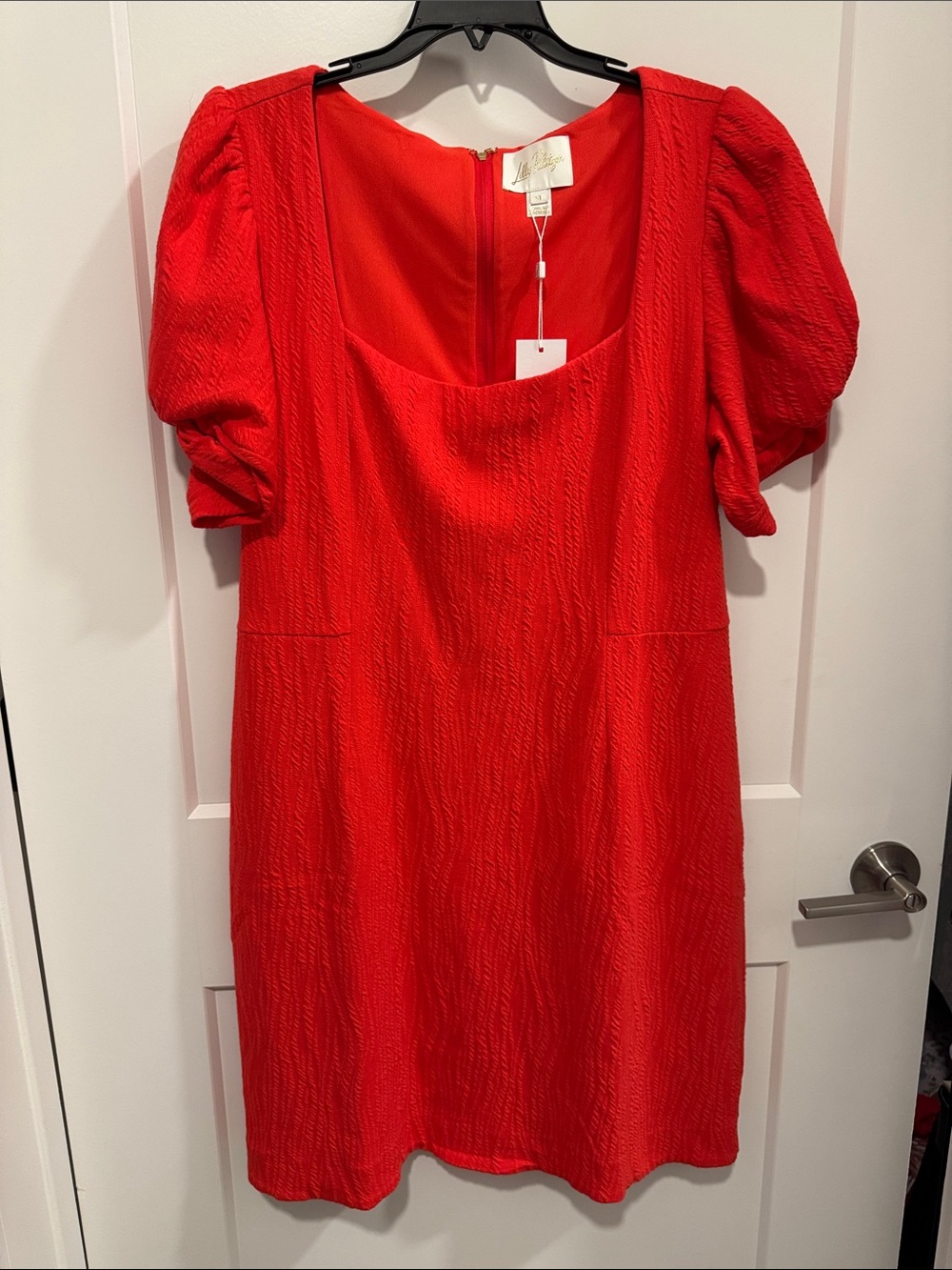 Lilly Pulitzer coral Mini Dress with Puff Sleeves size XL